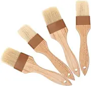 HOMOBABE 4Pcs BBQ Basting Brushes Food Grade Oil Brush for Grilling Baking and Marinating Kitchen Sauce Brushes for Easy Cleaning and Versatile Cooking