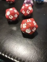 MTG D20 Dice Mirrodin Besieged Red White Rare Magic The Gathering Die