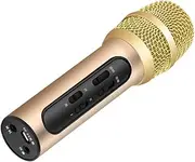 HONITANO Professional Sound Card Microphone Compact Handheld Microphone External Amp for Karaoke Events Singing