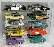 1/18 Model Diecast Display Case holds 10 OVERSIZED 1/18