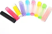 50 Pieces Lip Balm Tubes with Twist Bottom and Top Cap Empty 5ml Refillable Lipstick Tube Lip Balm Container DIY Cosmetic Sub-Bottling Travel Portable Vials (yellow transparent,5g)