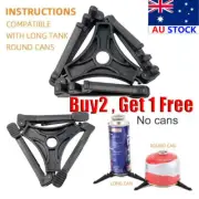 Outdoor Camping Gas Tank Stove Base Holder Canister Tripod Stand IW