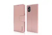 ZUSLAB Case for OPPO A17 Hanman Leather Wallet Card Holder Cover - Rose Gold