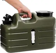 GUDAJIN Water Container with Faucet, Portable Camping Water Bottle, 3 Gallon Camping Water Storage Container, BPA Free, Portable Water Tank, Water Storage Container for Vehicle Camping Outdoor Hiking