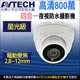 AVTECH 陞泰 800萬 8MP 星光夜視 2.8~12mm電動變焦 防水紅外線半球攝影機DGC8446F