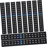 Angoily Aquarium Thermometer Sticker 18-34°C/64-93°F Non-Battery Thermometer Strip for Fish Tank Stick-Brewing Supplies