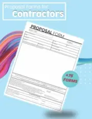 Proposal Forms for Contractors: Contractor Bid Proposal Form + 75 Forms Carbo
