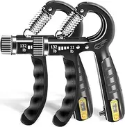 FLYFE Grip Strength Trainer, Adjustable Resistance Hand Grip Strengthener for Muscle Building and Injury Recovery