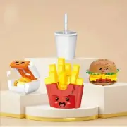 261pc Creative Hamburger Meal Building Blocks Toys Hamburger Soft Drink Fries