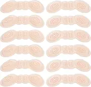 minkissy 6 Pairs Non-slip Stickers Heel Pads for Boots Boot Heel Inserts Heel Pads for Shoes Heel Slip Pads for Women Heel Protectors for Shoes Women Shoe Heel Inserts Beige Polyester Cloth