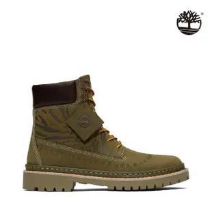 【Timberland】女款葉綠色聯名款皮革Timberloop6吋靴(A66KUA58)