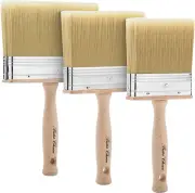 Bates- Deck Stain Brush Set, 4”, 5” and 6”, Stain Brushes for Wood, Deck Stain