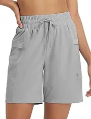 [baleaf] Running Shorts Womens High Waisted Gym Tennis Golf Shorts 7'' with Pockets