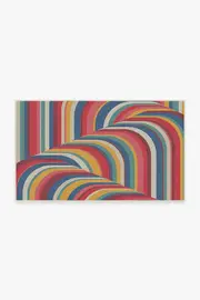 90' x 150' | Machine Washable Runner Rug | Kid & Pet Friendly | Indoor Rug | Jonathan Adler Waterfall Multicolour Rug | Ruggable