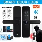 Fingerprint Smart Door Lock Electronic Handle Bluetooth APP Digital Password Key