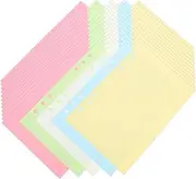 STOBOK 50 Sheets Loose-leaf Notebook Refill Notebook Cover Refillable Dotted Notebook Notepads Notebooks Notebook with Dividers Clear Notebook Planner Stickers Budget Binder Five Paper