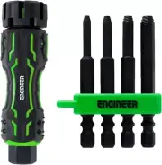 ENGINEER DRIVER HANDLE WITH EXTRACTOR BIT SET DZ-86 Shipping from Japan