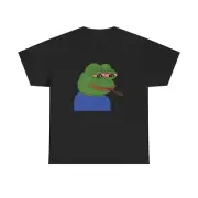 Smokin' Pepe T-Shirt - meme frog internet dank humor funny smug happy angry tee