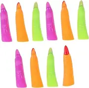 Hunted House Decor 20pcs Halloween Sulies Nail Covers Cosplay Prop for Scary Halloween Costumes