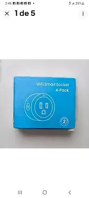 Smart Socket WiFi 4 Pk White Smart Plug Compatible Alexa Echo & Google Home NEW