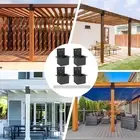 4 Pieces Pergola Brackets Sturdy for Patio DIY Pergola Projects Deck Railing