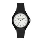 Mens Wristwatch ARMANI EXCHANGE ANDREA AX4600 Silicone black White