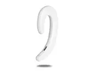 Fashion Universal Business Bluetooth 4.1 Headphones Ear Mount Wireless Bone Conduction Without Earbuds-White