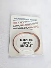 Vintage 1980s Copper Magnetic Bracelet Arthritis Pain Cuff Bangle Men & Women M2