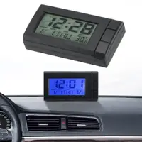 在飛比找蝦皮商城優惠-1pc 2 合 1 車載液晶數字顯示時鐘和溫度藍色背光汽車飾
