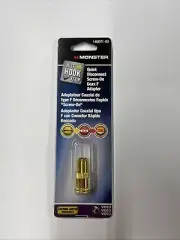 Monster quick disconnect screw on coax F adapter 140071-00