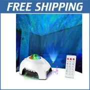 3-in-1 Galaxy Projector: Bluetooth Speaker & White Noise Night Light in White