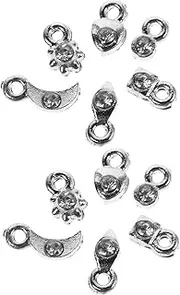 Homoyoyo 2 Sets Manicure Charms DIY Nail Art Decoration Nail Ornaments with Piercing Tool for Professional Salon Home Use for Creative Designs
