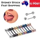 316L Surgical Steel Tongue Bars Ear Ball Cone Barbell Stud Ring Piercing Earring