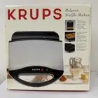 Krups Waffle Maker Chef Compact Belgian Waffle New Open Box