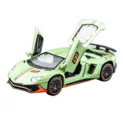 Catzon 1:32 LP780 Alloy Car Model with Pull-Back Functionality and Sound Light Effects-Green