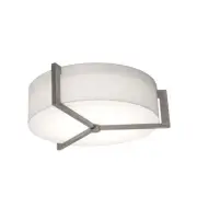 AFX APF1214MB-LW Apex 2 Light 15"W Flush Mount Drum Ceiling - Grey