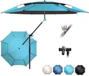 THBSHZMZR 8FT/8.5FT Outdoor Tilt Fishing Parasol Portable Beach Umbrella Windproof Height Adjustable Camping Patio Umbrella For Anglers
