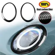 Carbon Fiber Headlight Bezel Trim Ring For Mini Cooper F55 F56 F57 2014-2021 (for: Mini)