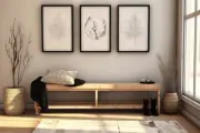 Abstract Wall Art Canvas Set of 3: 23.5"x 15.5" White J-82