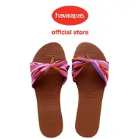 在飛比找蝦皮商城優惠-Havaianas哈瓦仕 平底涼鞋 拖鞋 碎花 咖啡 You