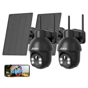 ANRAN 5MP Wireless Solar Camera WIFI Outdoor CCTV PTZ Smart Home Security IR Cam