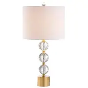 JONATHAN Y JYL5017A Ashley 25.25" Crystal LED Table Lamp Glam Transitional Be...