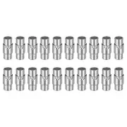 Leather Cord End Clasp, 20Pcs 5mm Hole Clasps Jewelry Making, Silver