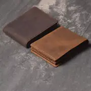 Men's Genuine Leather Wallet with Zip Coin Pocket RFID Blocking Bifold