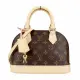 【Louis Vuitton 路易威登】M53152 SAC ALMA BB 經典LOGO貝殼兩用包(咖)