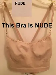 Danskin 1311 Women's Large (36-38) Nude Bra with Adjustable Straps
