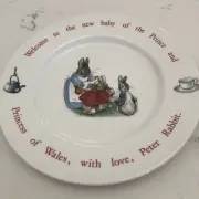 PRINCE WILLIAM BD~Wedgwood Beatrix Potter Peter Rabbit 1982 Plate