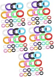 Sets Anti-slip Finger Sleeve Grooming Scissor Finger Rings for Hair Trimming Pet Scissors Flexible Silicone Covers Protection Pcs
