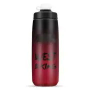 Bicycle Water Bottle Portable Outdoor Cycling Water Cup (Black Red Gradient)