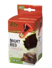 Zilla Night Red Basking Spot Bulb 50W Reptile Terrarium Lamp Light